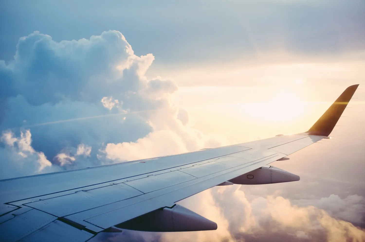 An aircraft in flight